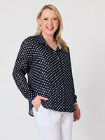 Spotty Shirt - Navy/White