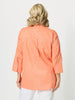 Summer Spot Print Cotton Shirt - Orange