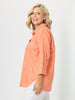 Summer Spot Print Cotton Shirt - Orange