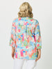 Santorini Landscape Print Cotton Shirt - Multi