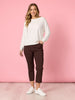 Zara Stretch Pant - Coffee