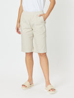 Santorini Cotton Pull On Short - Stone