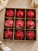 Luxe Sequin Bauble Set - Red