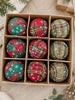 Tartan Bauble Set - Red