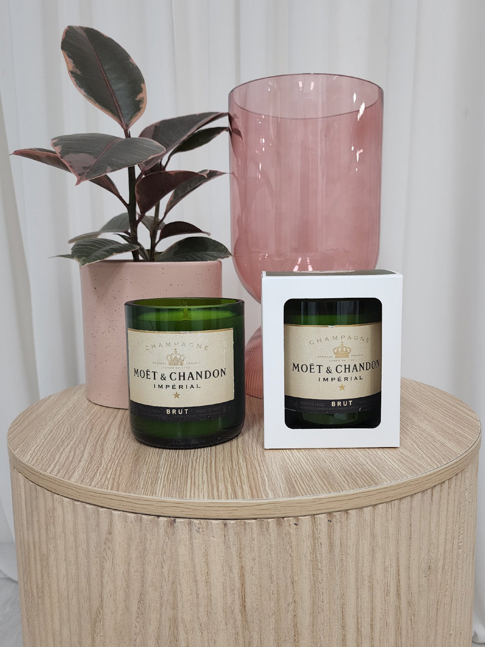 Boxed Champaign Candles - Moet