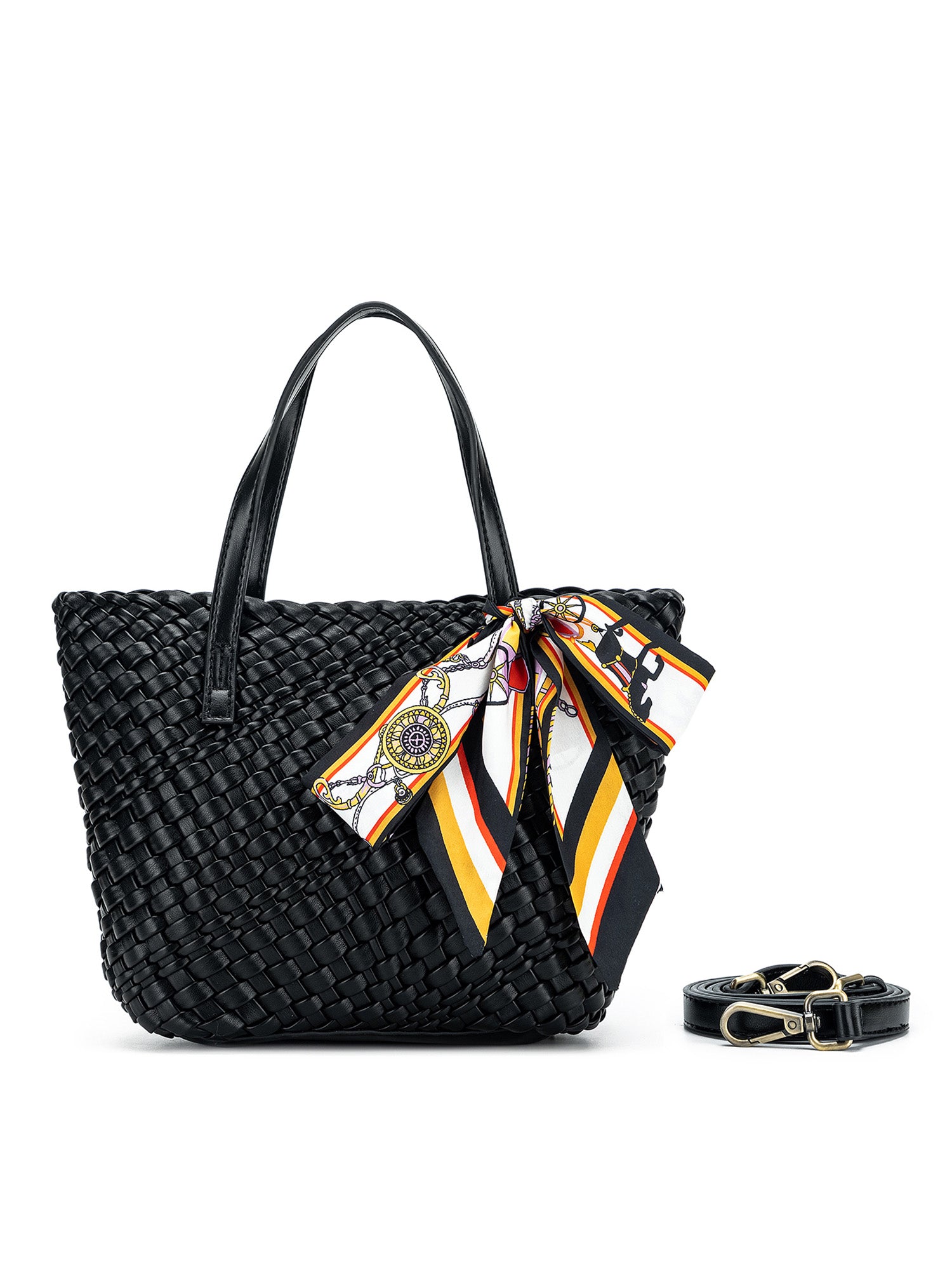 Clara Mini Tote Bag - Black