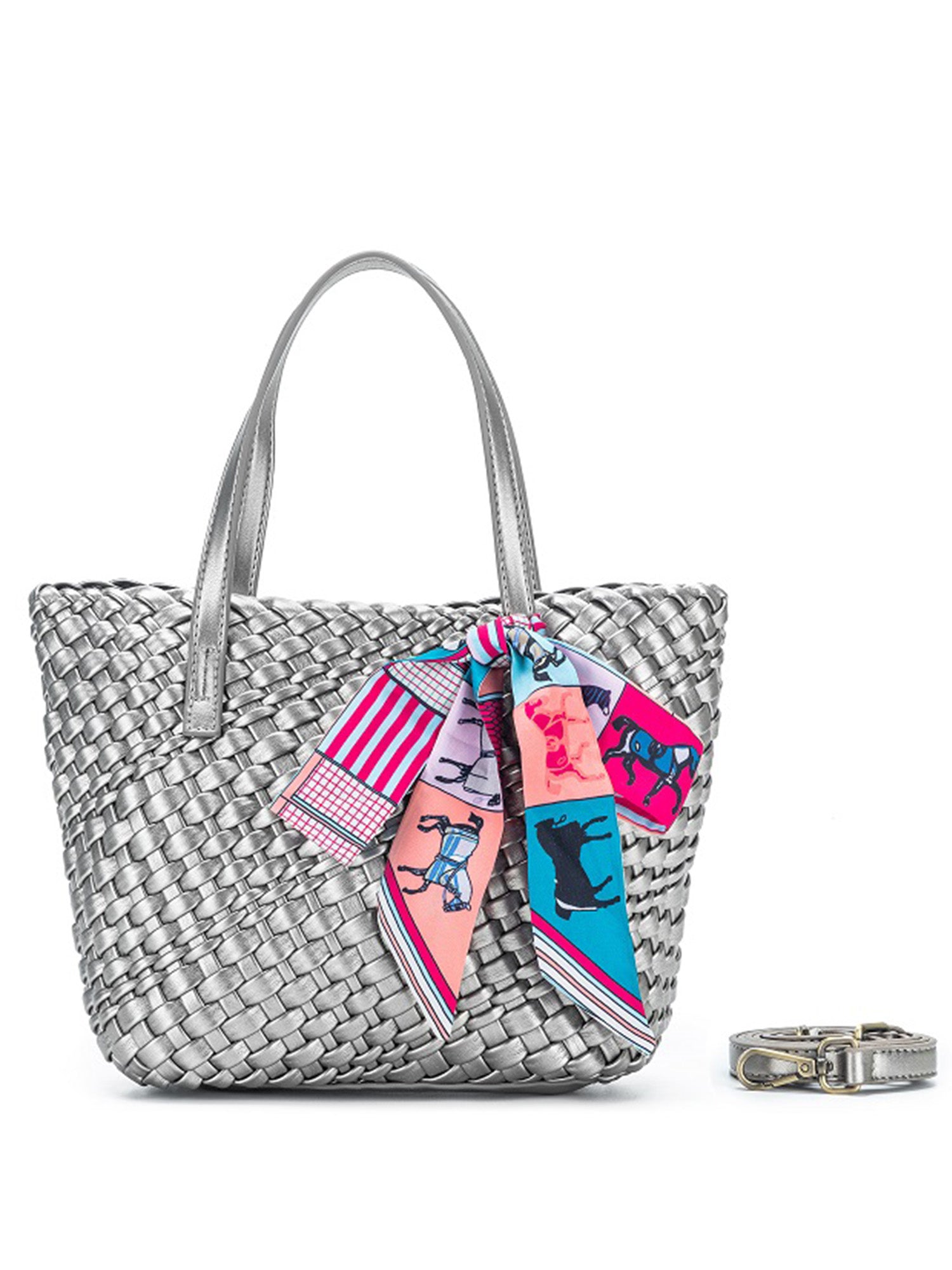 Clara Mini Tote Bag - Pewter