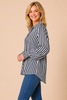 Amour Stripe Shirt - Black/White