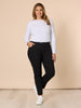 Coloured Marvel Denim Jean - Black