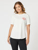Caffe Print T-Shirt - Ivory