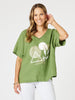 Amazon Forest Print Top - Green