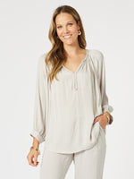 Lux Plait Top - Champagne