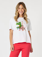 Parisian Print Tee - White