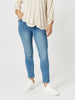 LA Distressed Pull On Stretch Denim Jean - Denim