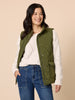 Hampton Quilted Vest - Khaki rc&co
