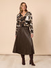 Venice Print Top - Espresso