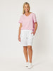Jordan Linen Short - White