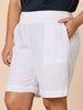 Jordan Linen Short - White