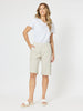 Santorini Cotton Pull On Short - Stone