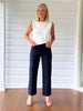 Marine Wide Leg Pant - Navy