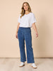 Bella V Neck Tee - White RC&CO