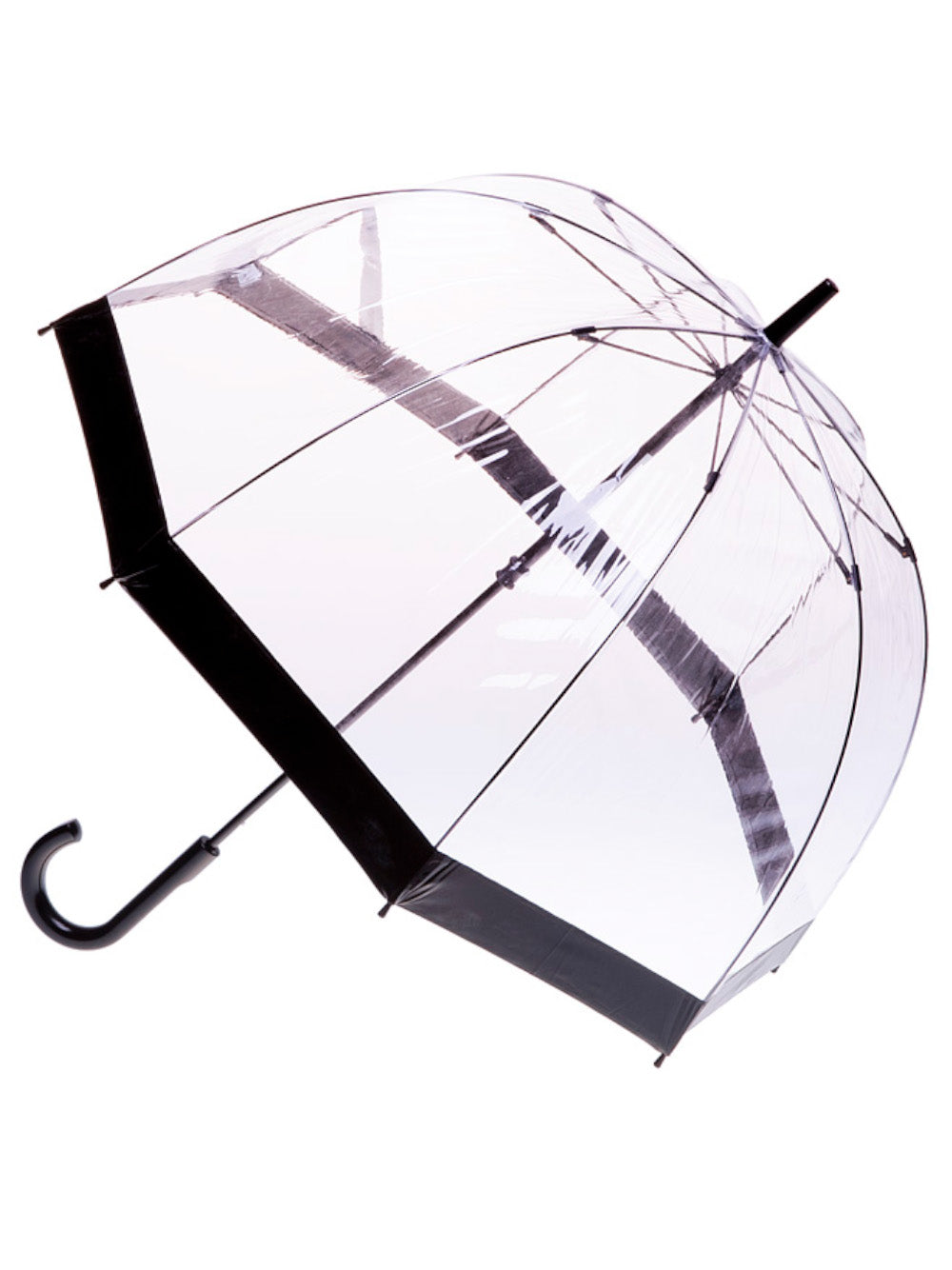 Clear Birdcage Umbrella - Black