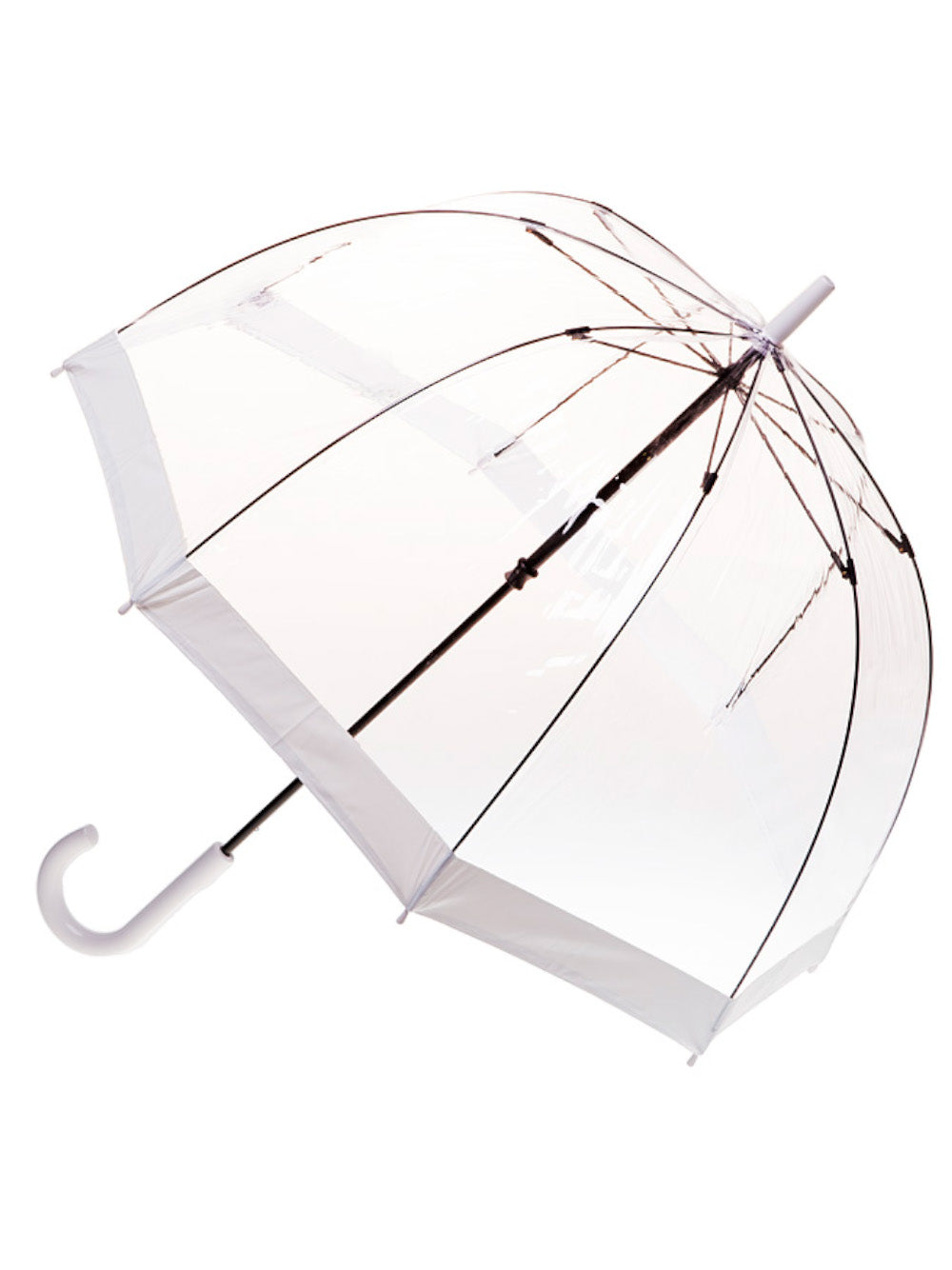 Clear Birdcage Umbrella - White
