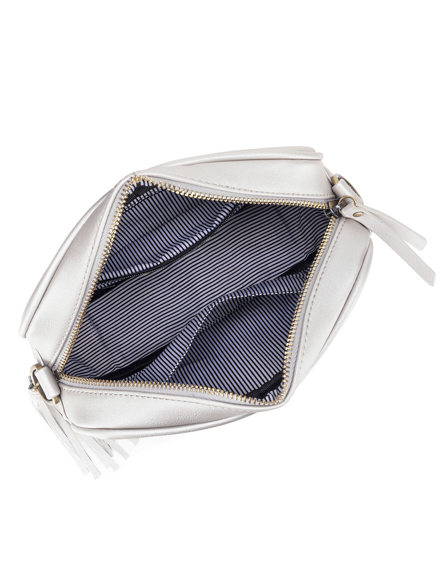Raven Crossbody Bag - Silver