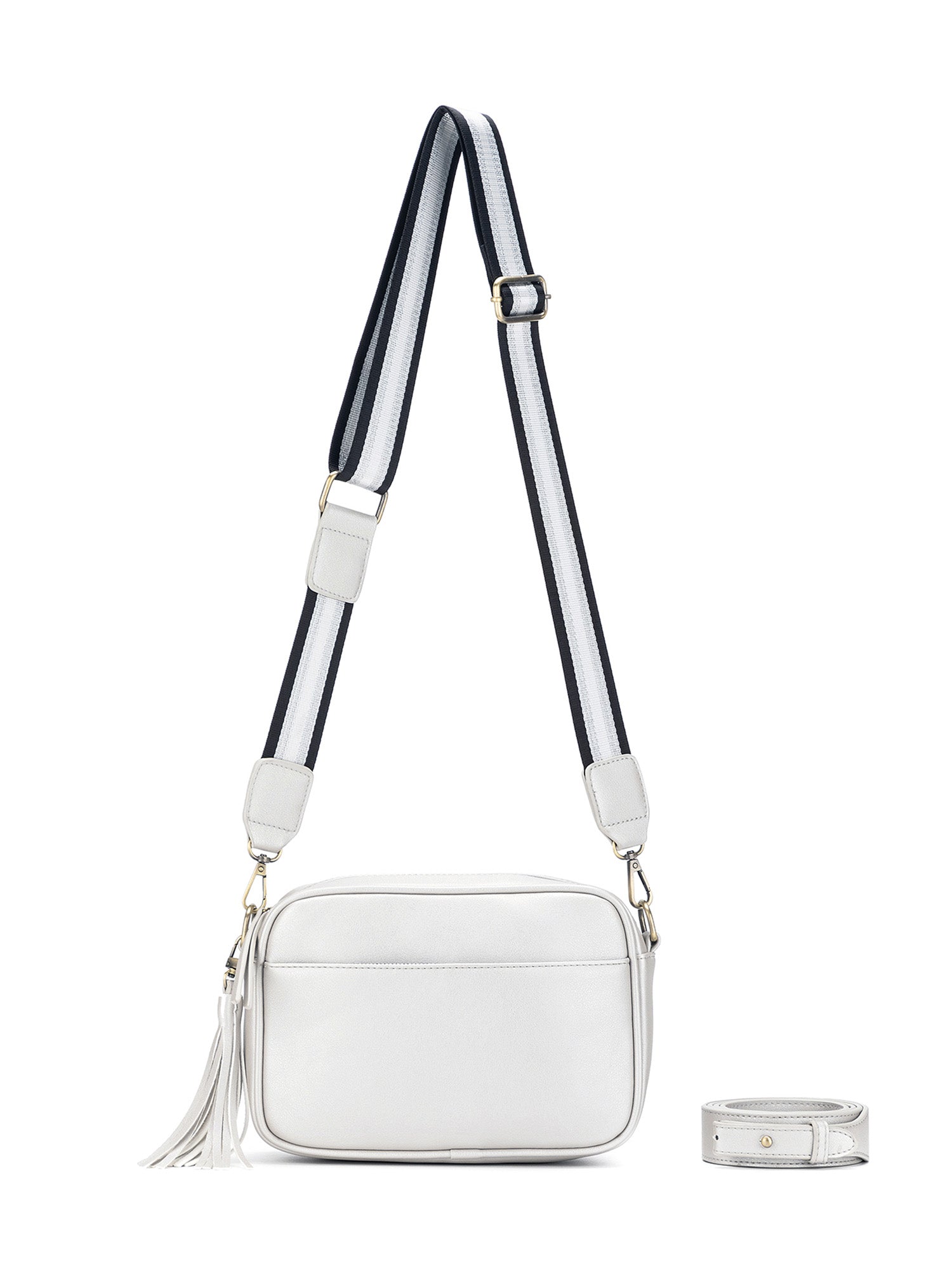 Raven Crossbody Bag - Silver