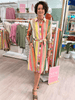 Spice Stripe Print Shirt Dress - Spice
