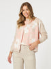 Pasadena Floral Print Knit Cardigan - Coral/Natural