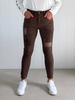 All That Jazz Applique Jean - Chocolate