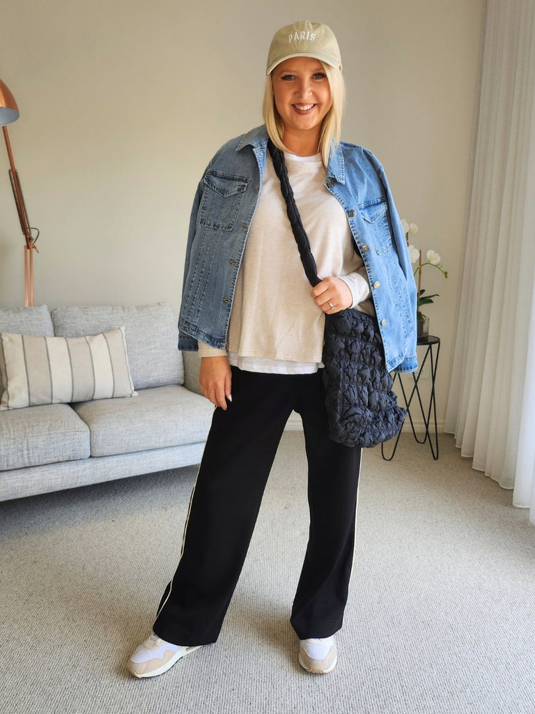 Alice 2 in 1 Knit Top - Stone