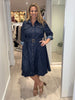 Cape Town Denim Button Dress - Denim