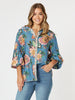 Vintage Rose Floral Print Shirt - Multi