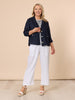 Lara Linen Wide Leg Pant - White rc&co