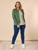 Military Style Denim Jacket - Khaki RC&CO