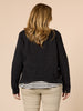 Military Style Denim Jacket - Black RC&CO