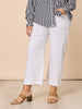 Marine Wide Leg Pant - White rc&co
