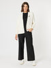 Nicky Wide Leg Pinstripe Pant - Natural/Black