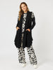 Casablanca Floral Print Pant - Black/Chalk