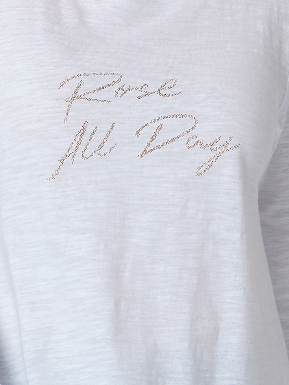 Rose All Day Long Sleeve Top - White