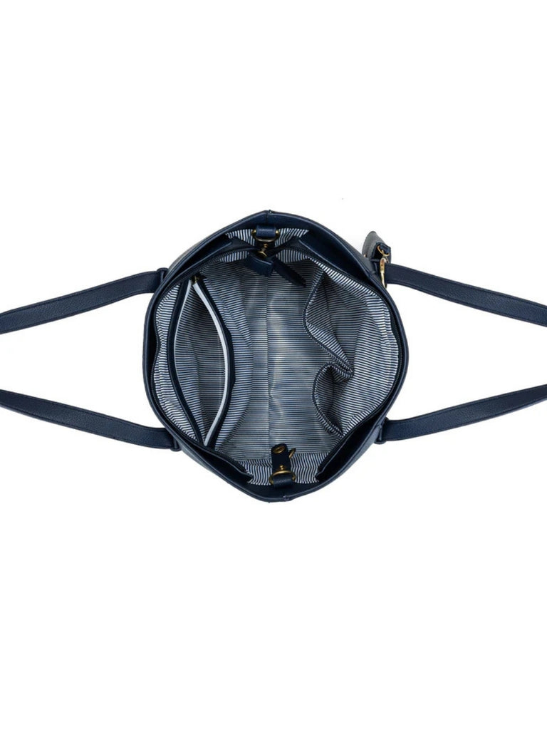 Antoinette 3 Piece Handbag Set - Navy