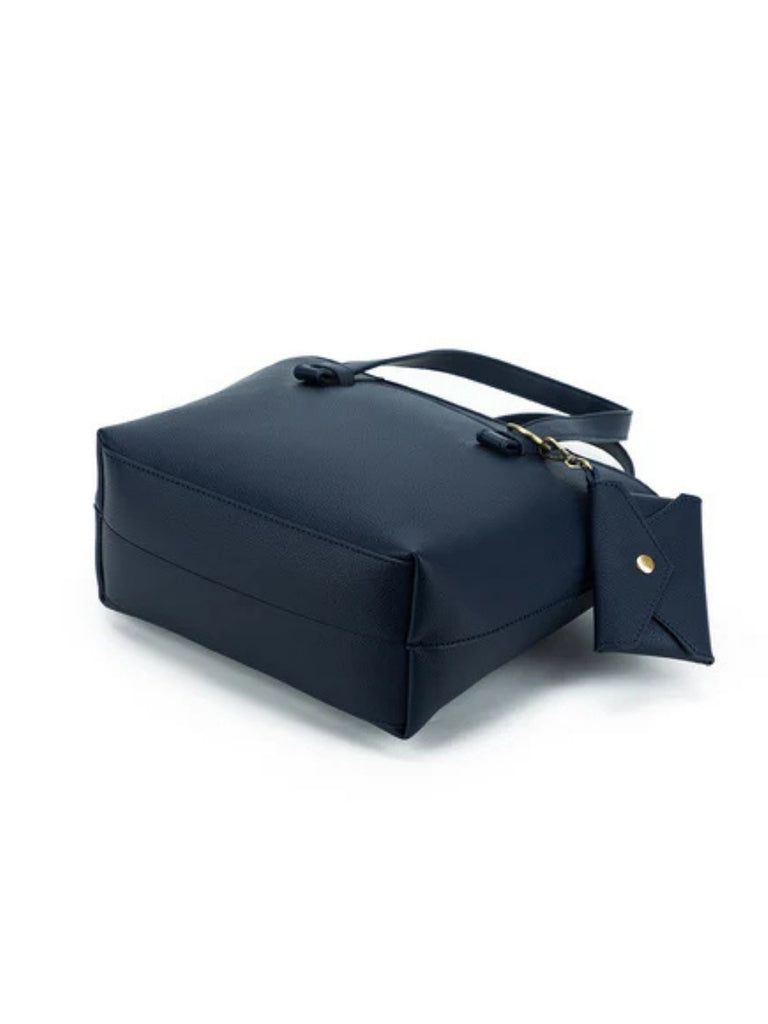 Antoinette 3 Piece Handbag Set - Navy