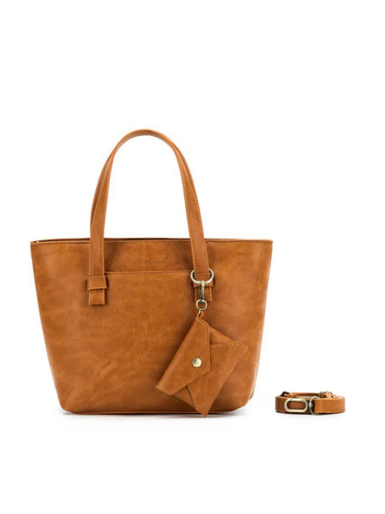 Antoinette 3 Piece Handbag Set - Tan