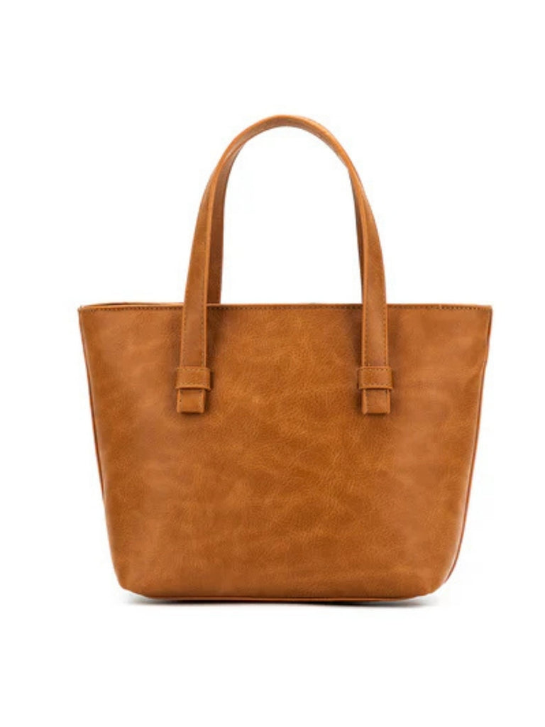 Antoinette 3 Piece Handbag Set - Tan