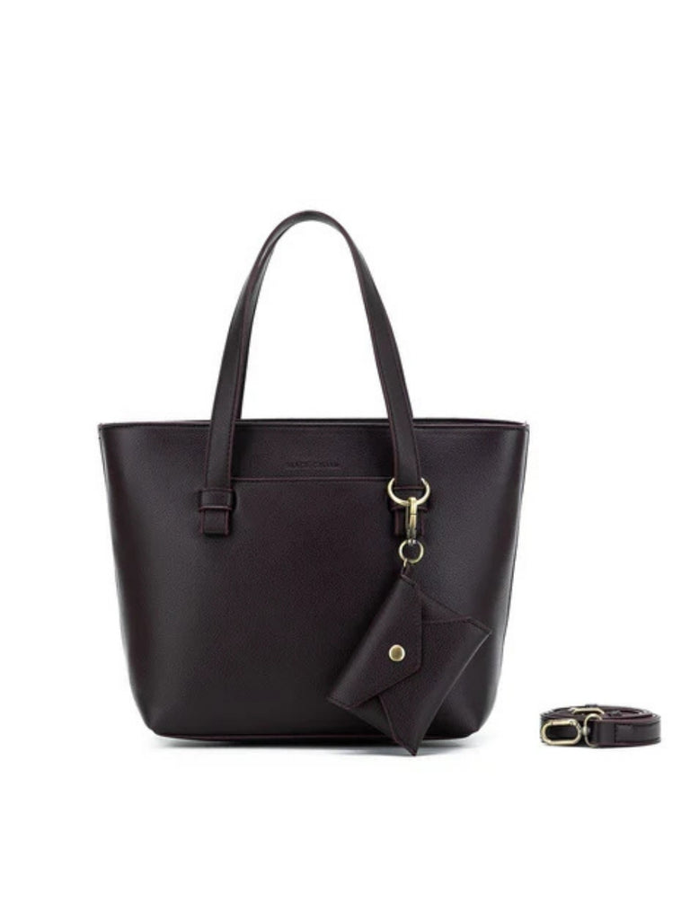 Antoinette 3 Piece Handbag Set - Aubergine