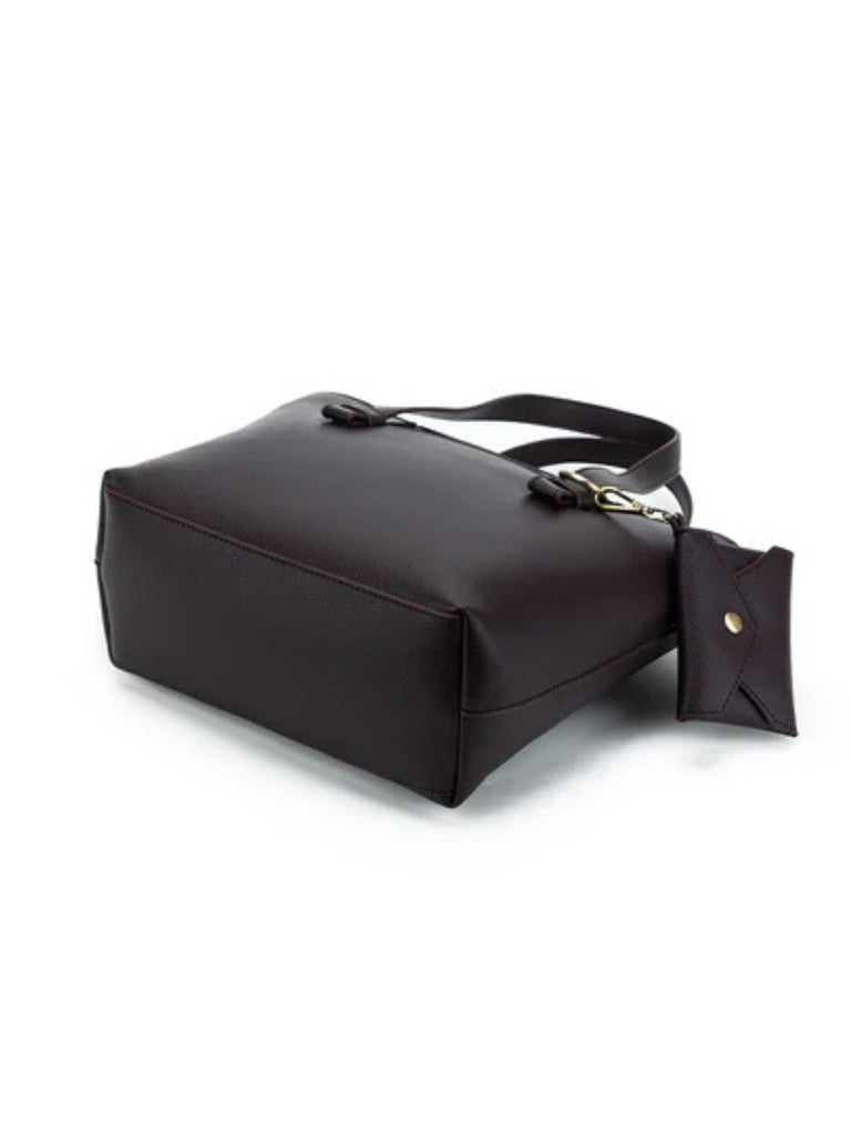 Antoinette 3 Piece Handbag Set - Aubergine