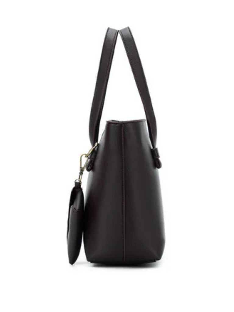 Antoinette 3 Piece Handbag Set - Aubergine