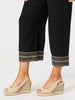 Cross Stitch Wide Leg Pant - Black rc&co